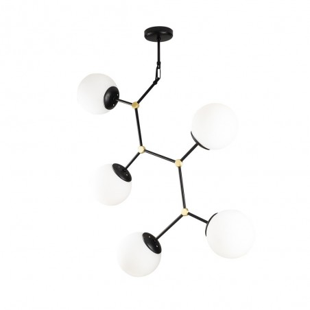 Lampe de suspension Mulen Noir (5 lumieres)