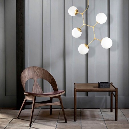 Lampe de suspension Mulen Or (5 lumieres)