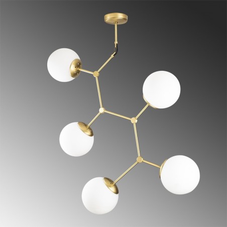 Lampe de suspension Mulen Or (5 lumieres)