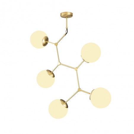 Lampe de suspension Mulen Or (5 lumieres)