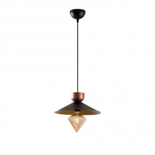 Lampe de plafond 30 Noir/Cuivre