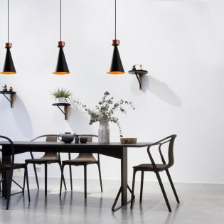 Lampe de plafond Momo 19 Noir/Cuivre