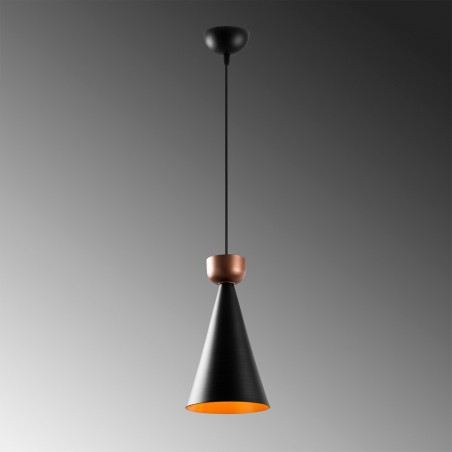 Lampe de plafond Momo 19 Noir/Cuivre