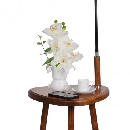 Lampadaire avec table Colbert Moutarde