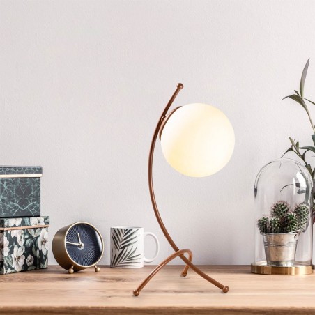 Lampe à poser Kelen Opale Cuivre