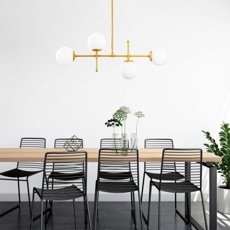 Lampe de plafond Garet Or (4 lumieres)