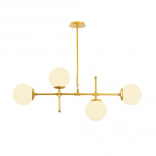 Lampe de plafond Garet Or (4 lumieres)