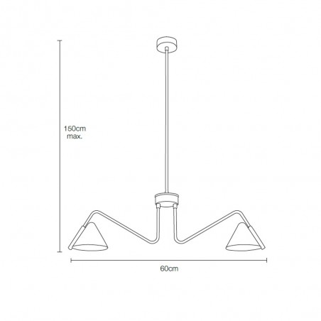 Lampe de plafond Porter (2 lumieres)