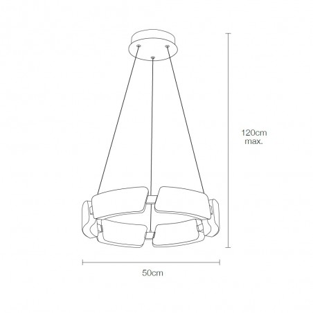 Lampe de plafond á LED Juliet (36W)