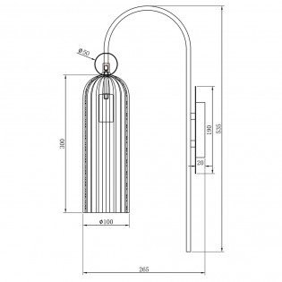 Aplique de pared Antic
