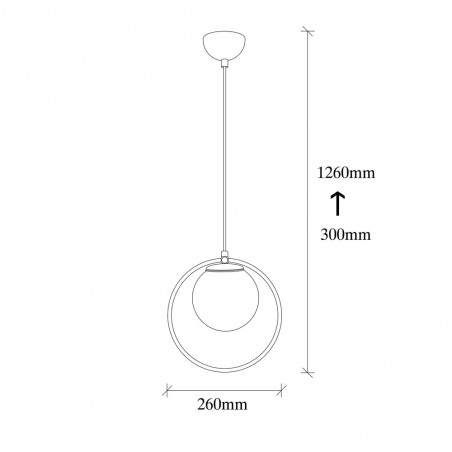 Lampe de suspension Escott 26