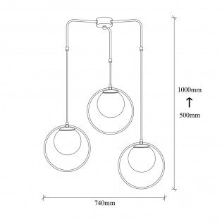 Lampe de plafond Escott II (3 lumieres)