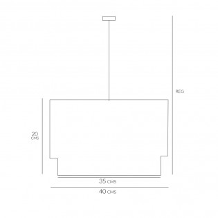 Lampe de suspension Batana