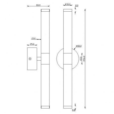 Aplique de pared Led Axis (10W)