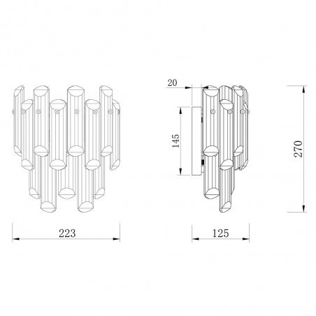 Aplique de pared Flare