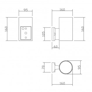 Aplique de pared Rando