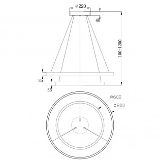 Lámpara de techo Led Rim (88,5W)