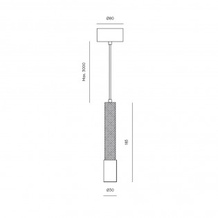 Lampe de suspension á LED Ycro (8W)