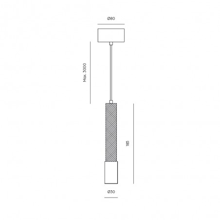 Lampe de suspension á LED Ycro (8W)