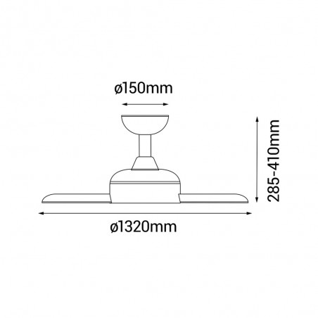 Ventilateur de plafond extérieur Nati