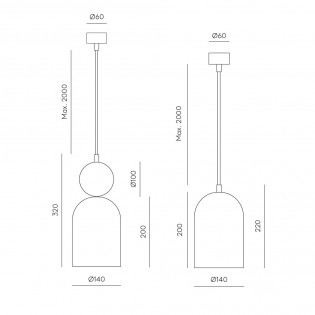 Lampe de plafond Copo