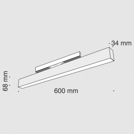 Plafón magnético Led Mileto (20W)