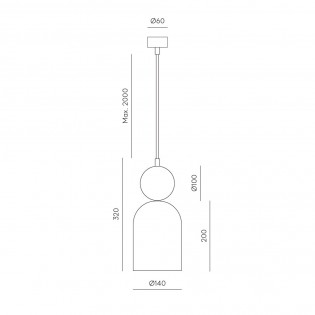 Lampe de suspension Bell