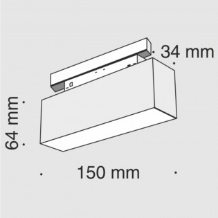 Plafón magnético Led Mileto II (7W)