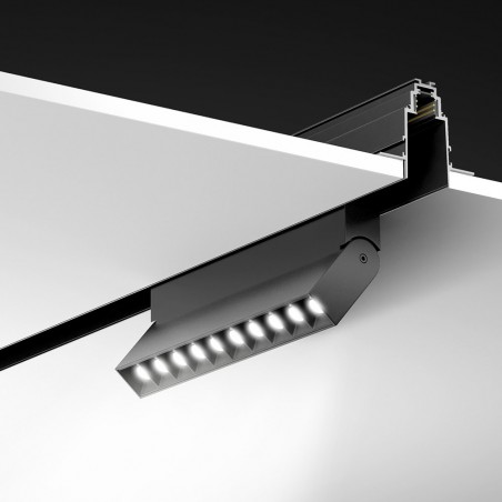 Foco de carril magnético orientable Led II (10 luces) (20W)