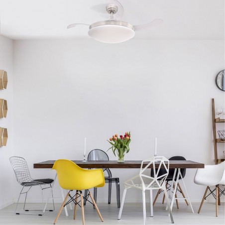 Ventilateur á LED avec haut-parleur Maria CCT (36W)