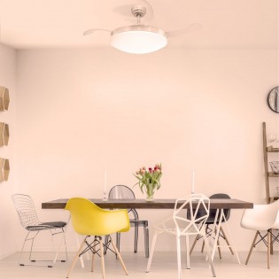 Ventilateur á LED avec haut-parleur Maria CCT (36W)