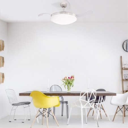 Ventilateur á LED avec haut-parleur Maria CCT (36W)