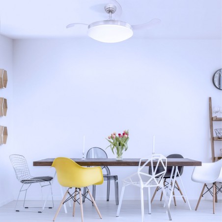 Ventilateur á LED avec haut-parleur Maria CCT (36W)