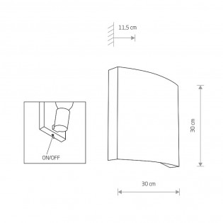 Aplique de pared Borde