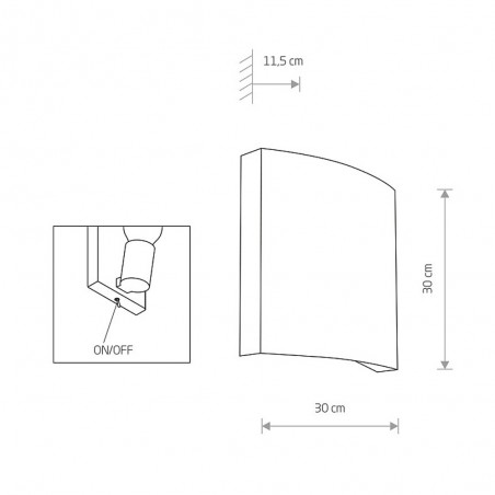 Aplique de pared Borde