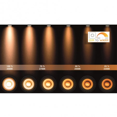 Plafonnier á LED Zefix Noir (2x12W)