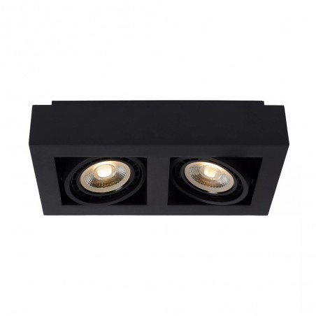 Plafonnier á LED Zefix Noir (2x12W)