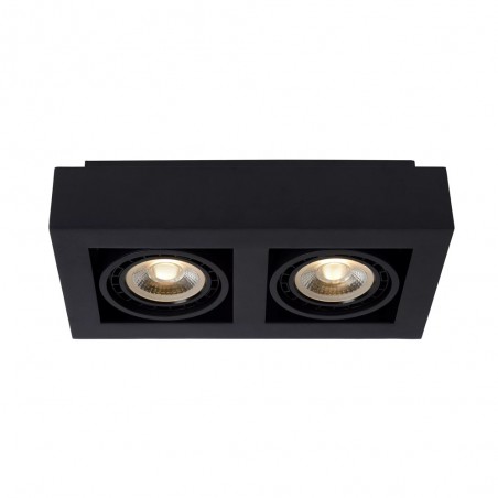 Plafonnier á LED Zefix Noir (2x12W)