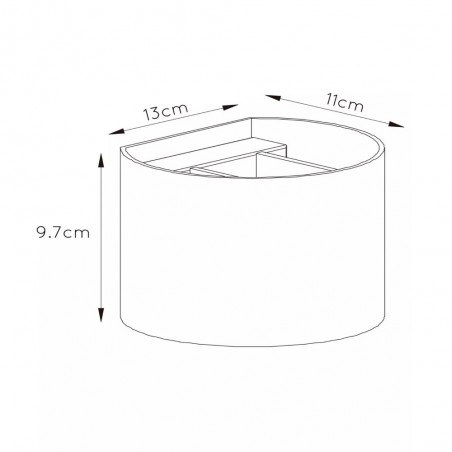 Applique Murale LED Xio Or Matt (3.5W)