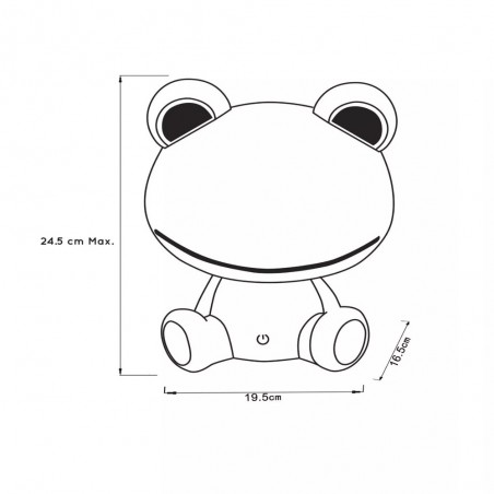 Lámpe a poser pour enfants á LED Dodo Frog (3W)