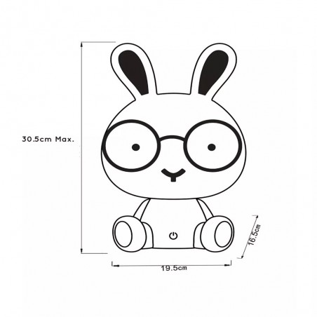 Lámpe a poser pour enfants á LED Dodo Rabbit (3W)