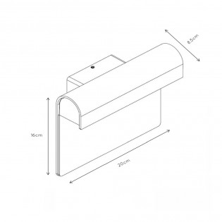 Applique Murale Exteriur LED Thesi (8W)