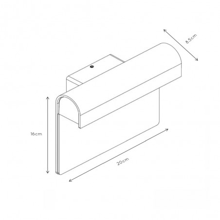 Applique Murale Exteriur LED Thesi (8W)