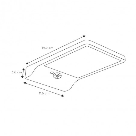 Applique solaire avec capteur PIR LED Basic (3W)