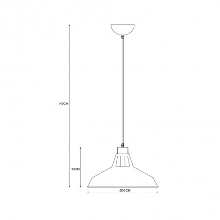 Lampe de plafond Brassy-Bis