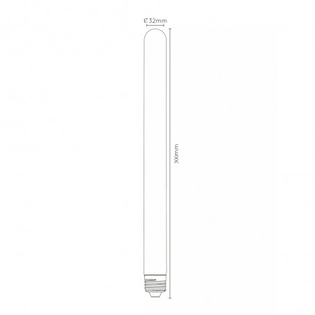 Ampoule à filament LED tubulaire E27 ambre 30 (5W)