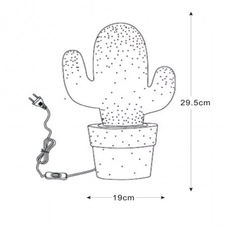 Lampe á poser Cactus