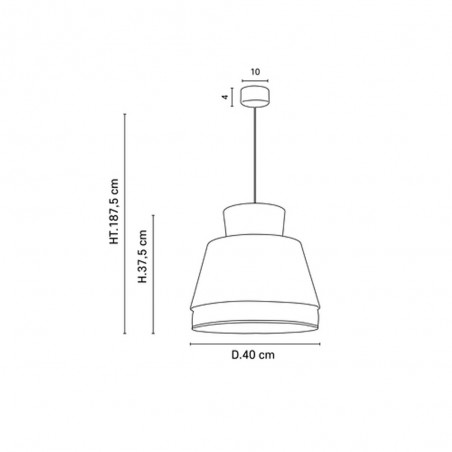 Lampe de plafond Singapour M