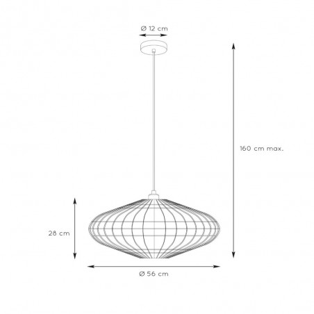 Lampe de plafond Magali