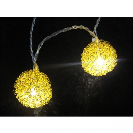 Guirlande 10 ballons LED oro